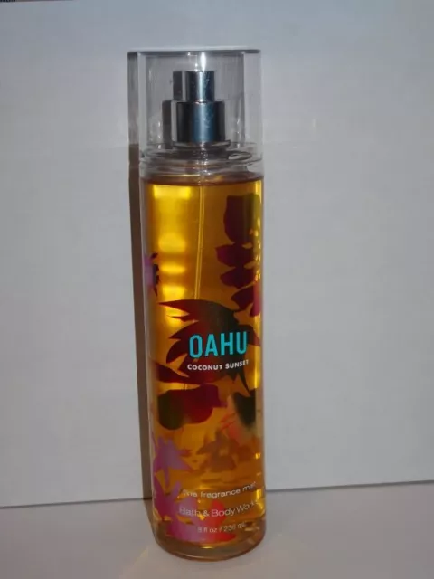 BATH & BODY Works Fragrance Mist Perfume Spray OAHU Coconut Sunset 8 FL ...