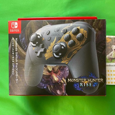 Nintendo Switch Pro Controller Monster Hunter Rize Édition Limité Noir