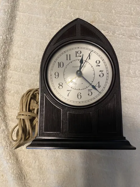 Art Deco Hammond Ravenswood Electric Alarm Clock Gothic Arch Bakelite NOT Tested