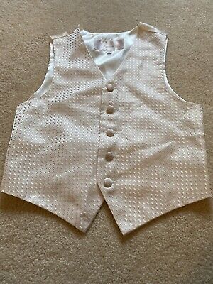 99p CLEARANCE Boys Satin Page Boy Waistcoat Age 6 - Approx 28" Chest