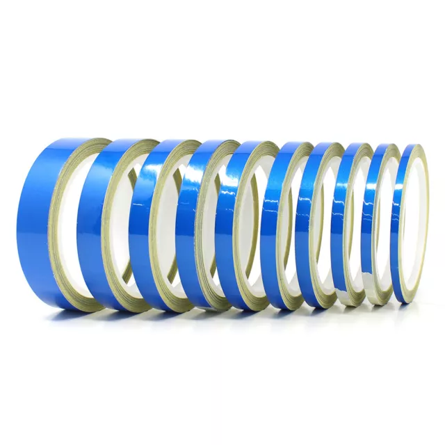 10m Zierstreifen 8mm Reflektierend Blau Motorrad Dekorstreifen Seitenstreifen 3