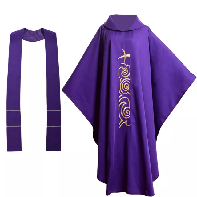 CHRISTAN CATHOLIC EMBROIDERED Chasuble Clergy Priest Liturgical ...