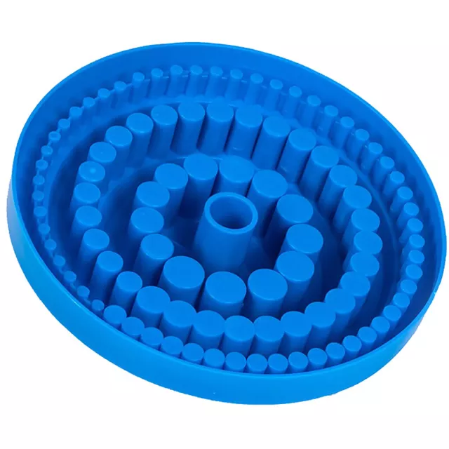 1pc Round Shape Plastic Hard 100pcs 1-13mm Drill Bit Storage Case Stand Blue Box