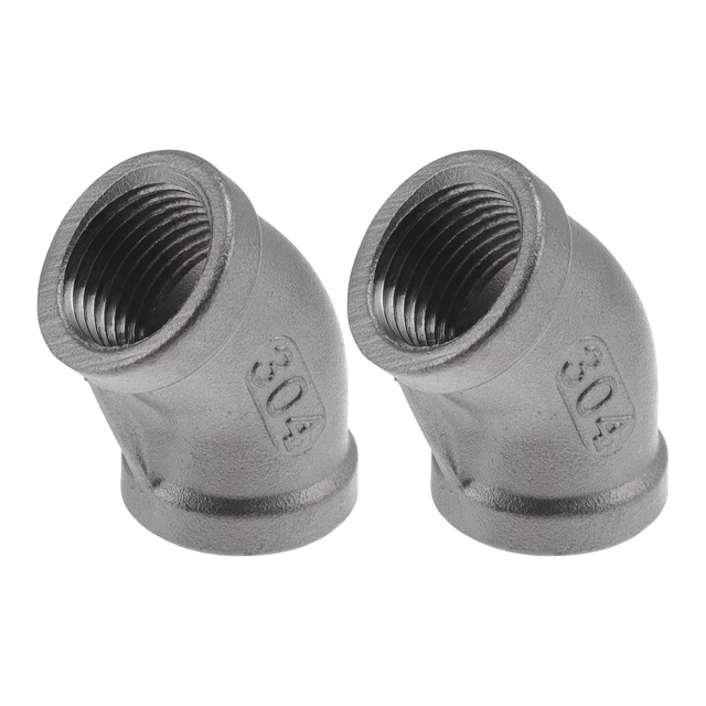 Pack De 2 Raccords En T Inox 3/4 NPT – Qualité Fonte SP114, Idéal Pour Plomberie Et Installations Industrielles