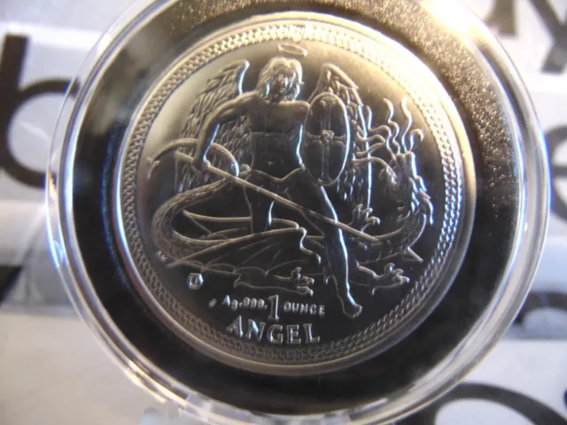 1x1 Ounce 2014 ISLE OF MAN "Angel" BU Fine 999% Pure Silver