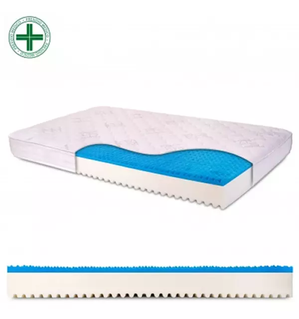 Matelas memory avec Bayscent Neutralizer h 18 cm 80x190 cm gel mémoire