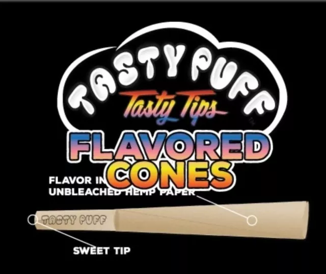 TASTY PUFF TASTY TIPS Pre-Rolled Cones All 9 Flavors Sampler 27 cones total READ