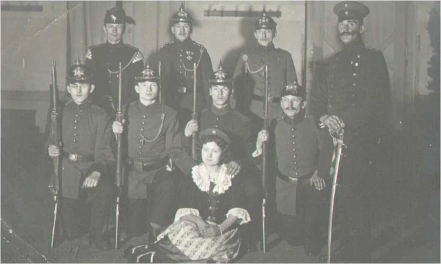 Soldatenportrait, Jäger, Offizier, Infanterie-Regiment Sachsen, Fotopostkarte