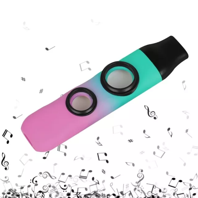 Portable Double Flute Hole Kazoo Professional Musical Instrument for Beginner 2