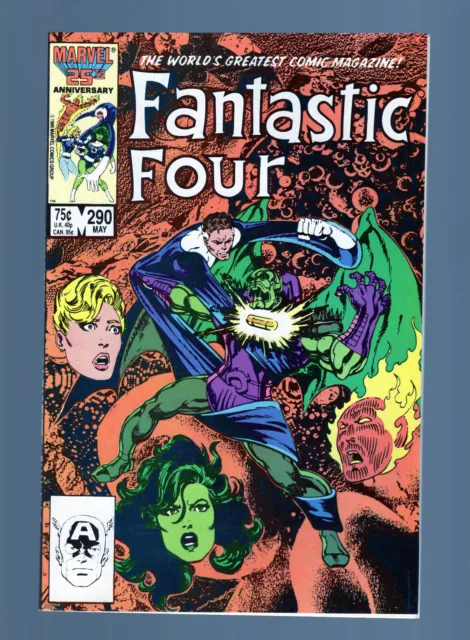 Fantastic Four #290 - John Byrne Cover, Interior Art and Story. (9.2) 1986