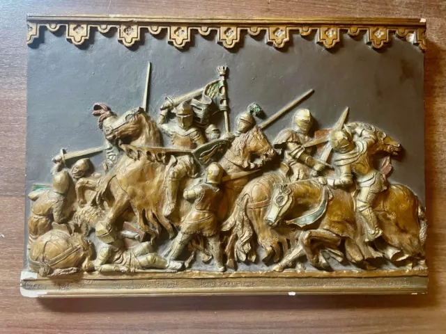 Battle of Crecy 1346 Wall Plaque by Marcus Designs, ft. Sir  William Holland,etc