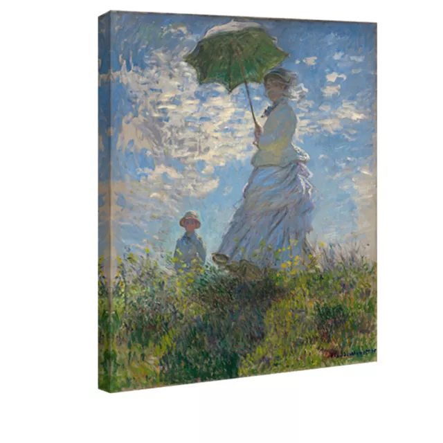 Canvas Wall Art Print Monet Painting Repro Home Room Decor Woman with a Parasol