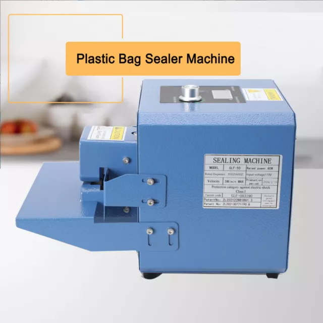 Continuous Bag Sealer Roller Sealing Machine Aluminum Foil Plastic Bag Sealer