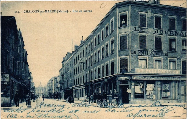 CPA CHALONS-sur-MARNE Rue de MARNE (490944)