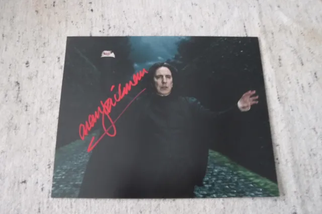 Rare Fine Autographed Photo Alan Rickman as Severus Snape Harry Potter Movie