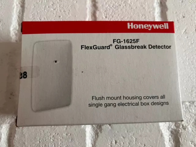 Sensor de rotura de vidrio de montaje empotrado Intellisense FG-1625F de 25' de Honeywell