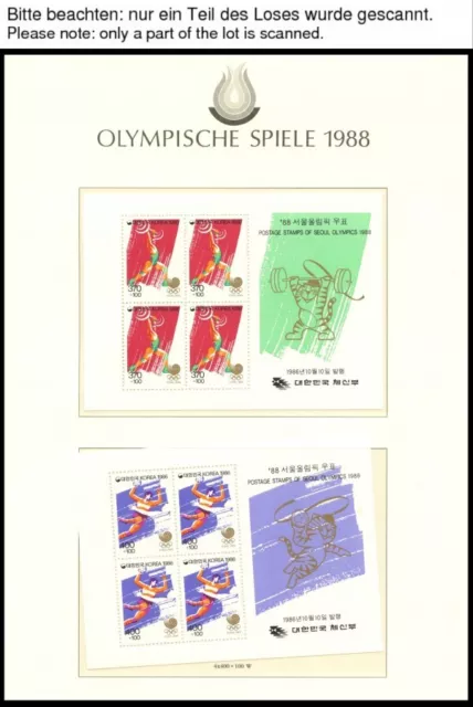 SPORT Olympische Spiele 1988 in 3 Borek Spezialalben mit vielen guten Ausgaben,