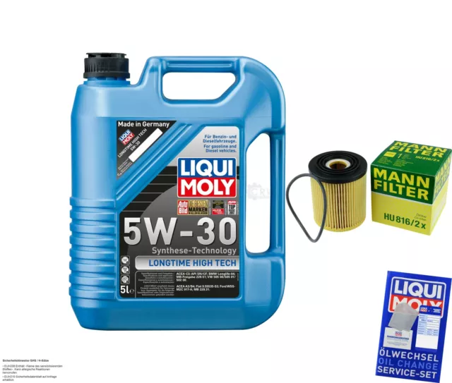 KIT ISPEZIONE FILTRO LIQUI MOLY OLIO 5L 5W-30 per Mini Mini R50 R53 Cooper One