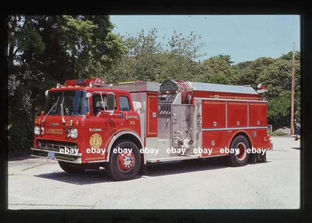Linwood NJ 1985 Ford C Grumman pumper Fire Apparatus Slide