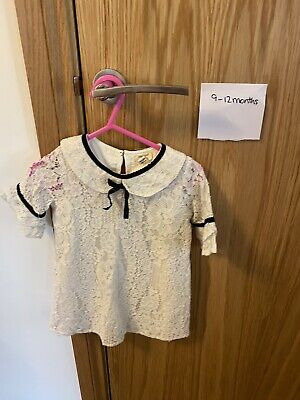Girls Toddler Baby White River Island Dress Size 9-12 Months