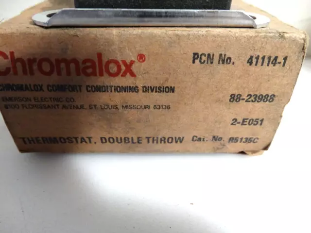 Electric water heater thermostat Chromalox  R5135C, PCN No. 41114-1 2