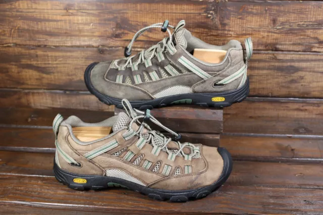 KEEN Alamosa Unisex Kid Size 6 Hiking Shoes Waterproof Brown Leather Hiking