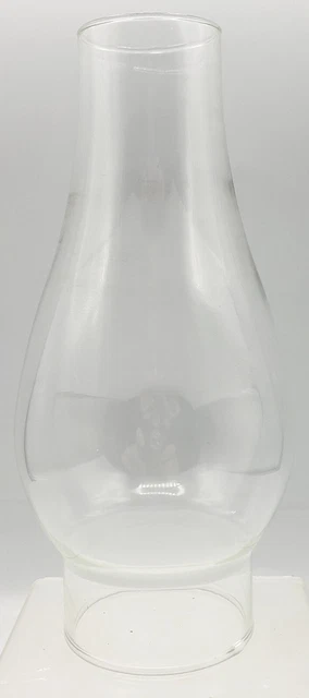 Replacement Clear Glass Hurricane Chimney Oil Lamp Shade 7.5" Tall x 2.5" Fitter