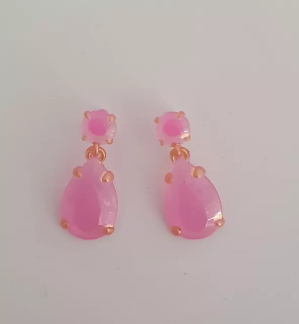 Rainbow High Dolls Clothes. New Friends Pinkly Paige Fab Pink Drop Earrings NEW!