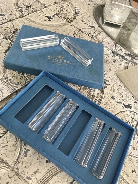 PORTE COUTEAUX CRISTAL de Saint Louis signé EUR 35,00 - PicClick FR