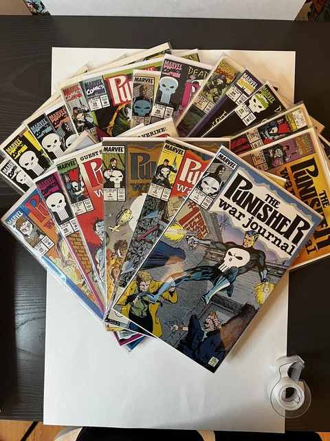 Punisher War Journal Lot - 18 Punisher Marvel Comic Books - Good Condition