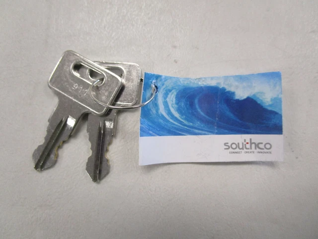 Southco / Mobella  ( Pair Of 2 ) 911 Entry Door Keys Mf-97-911-41 Marine Boat