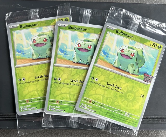 POKEMON CARD - Bulbasaur 166/165 Illustration Rare English 151 - Mint/NM EUR 25,51 - IT