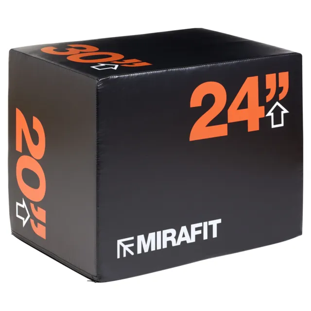 Mirafit 3In1 Soft Foam Plyometric Jump/Squat Box Fitness/Training Block #672