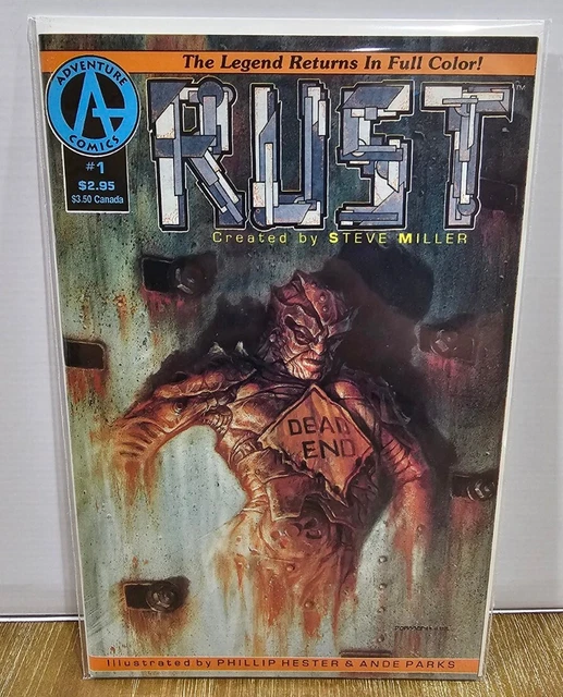 Rust #1 Adventure Comics Steve Miller Spawn ad