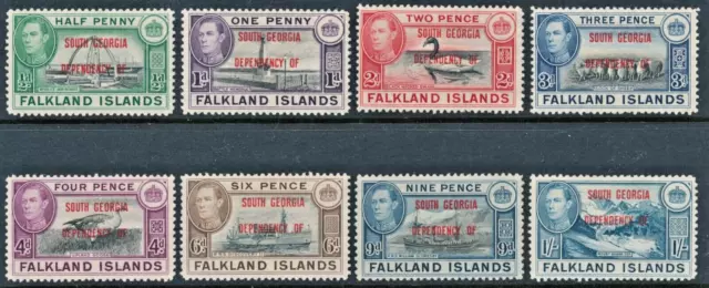 Falkland Islands Dependency South Georgia SG B1-B8 1944 MLH Set of 8