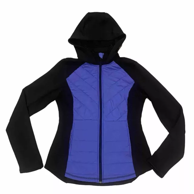 FILA Sport Performance Athletic Hooded Jacket Women’s S Full Zip Black/Purple