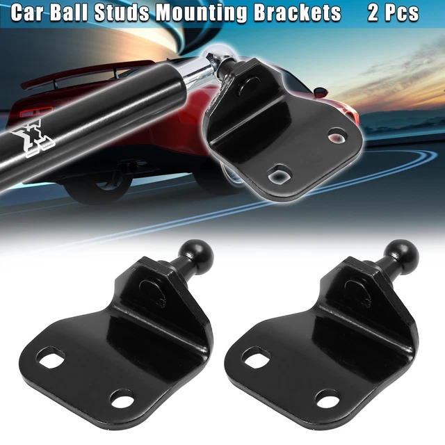 2pcs 10mm Car Ball Studs Mounting Brackets for Gas Struts Shocks 57x42x23mm