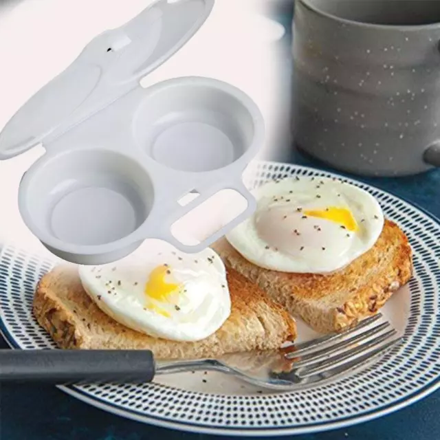 Pentole a vapore cuociuova doppia tazza forno a vapore uova perfette bracconiere VENDITA UK 2