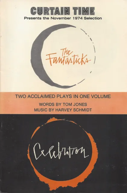 Schmidt & Jones "FANTASTICKS" Jerry Orbach "CELEBRATION" 1974 Book Club Flyer