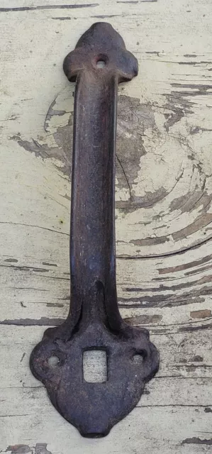 Old Barn Thumb Latch Handle Large Door Gate 9 5/8” Pull Vintage Heavy Cast Iron