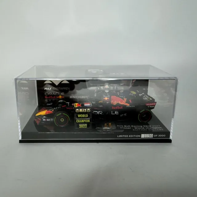 Neu OVP Red Bull RB18 World Champion Japan GP 2022 Verstappen Minichamps 1:43