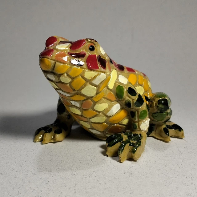 RANA "FROG" IN MOSAICO ORIGINE "SPAGNA" IN STILE BARCINO 9,5x7x6 CM 84 GR.