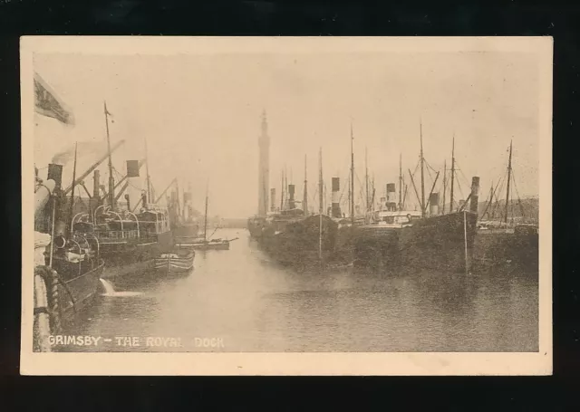 Lincolnshire Lincs GRIMSBY The Royal Dock pre1919 PPC