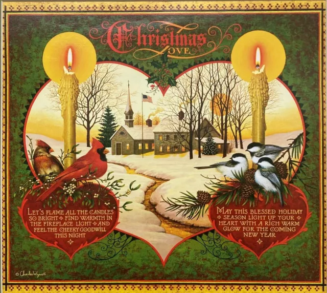 COUNTRY CHURCH CHRISTMAS Charles Wysocki Seasonal Splendor 1000 pc Jigsaw Puzzle