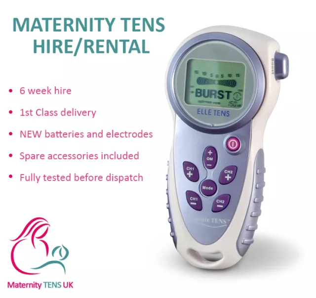 ELLE TENS (Maternity TENS) 6 week Hire / Rental - pain relief during labour