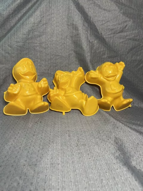 VINTAGE DISNEY JELLO MOLDS ~1989~Huey Dewey Louie Duck Tales Donald Duck Nephews