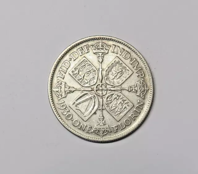 Great Britain : Silver Florin 1930. 0.500 Silver.  Km 834.