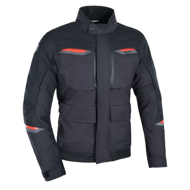 Oxford Mondial 2.0 Advanced Laminated Waterproof Motorcycle Textile Jacket Black