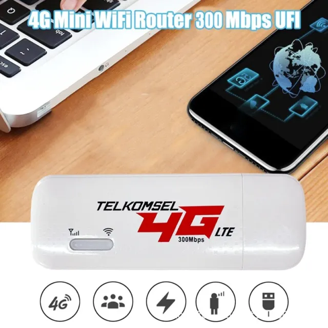 4G LTE USB-Router 300 Mbit / S Auto Tragbarer Wifi 4G USB-Dongle Wifi-T7