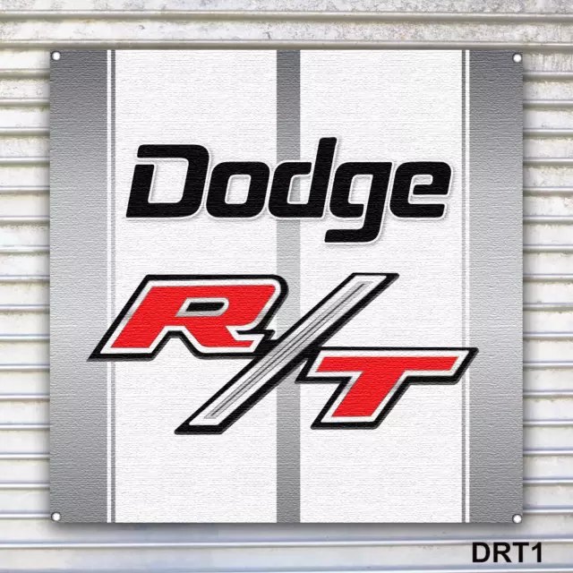 Dodge R/T Banner Sign Wall Art